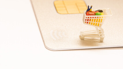 クレジットカードを使ったネットショッピングのイメージ