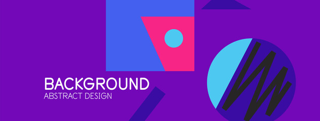 Abstract background with blocks, lines, geometric shapes. Techno or business concept for wallpaper, banner, background, landing page