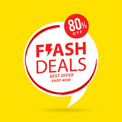 Flash Sale banner template design. vector EPS 10