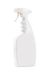white plastic  spray bottle isolated on white background.