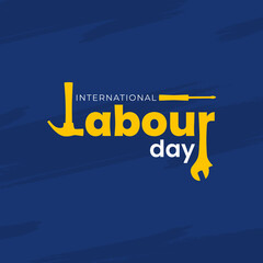 Illustration vector graphic of international Labour day, good for social media post, businness, or ads
