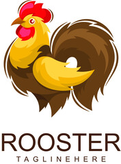 rooster character mascot logo