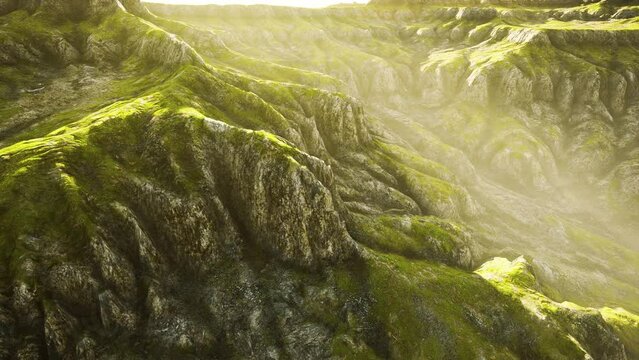 Mountain scenery with dry grass in Afghanistan