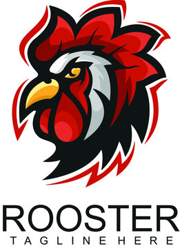 rooster character mascot logo
