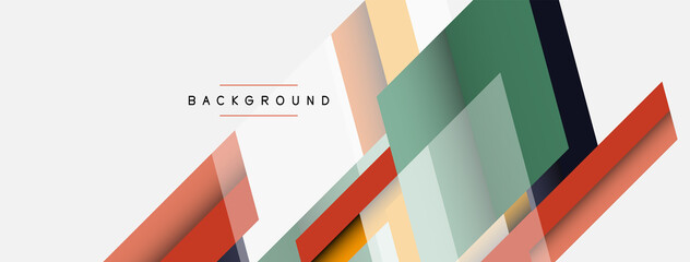 Background. Geometric diagonal square shapes and lines abstract composition. Vector illustration for wallpaper banner background or landing page