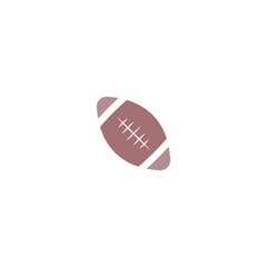 Rugby ball icon logo design