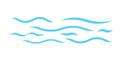Line water waves icon. abstract vector background. Wavy lines water.