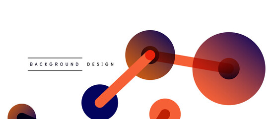 Network concept abstract background. Dots connection. Big data idea. Business template for wallpaper, banner, background or landing