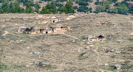 Remains of the ancient village next to the ancient sacred city of hierapolis