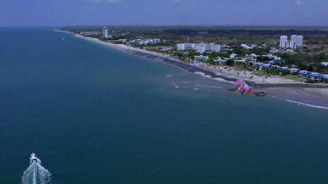 outdoor parasailing rides at sea level