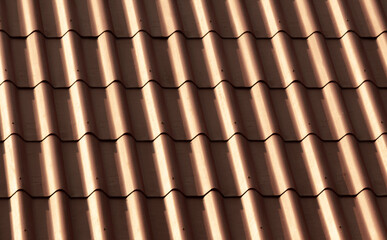 Texture of golden  roofing