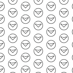 black and white icons set pattern in design 