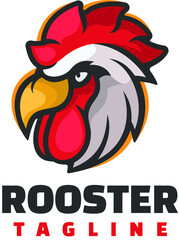 rooster character mascot logo