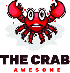 crab mascot logo