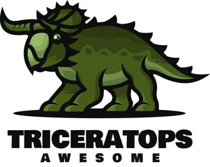 triceratops charactear msacot logo