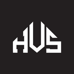 HVS letter logo design on Black background. HVS creative initials letter logo concept. HVS letter design. 