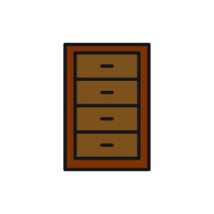 cupboard wardrobe for website graphic resource, presentation, symbol