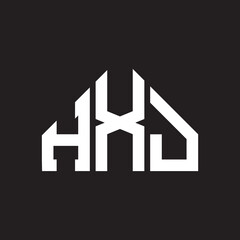HXJ letter logo design on Black background. HXJ creative initials letter logo concept. HXJ letter design. 