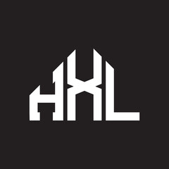 HXL letter logo design on Black background. HXL creative initials letter logo concept. HXL letter design. 