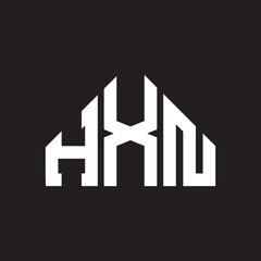 HXN letter logo design on Black background. HXN creative initials letter logo concept. HXN letter design. 
