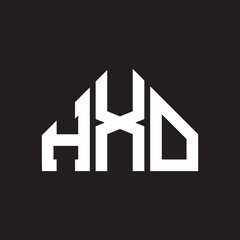 HXO letter logo design on Black background. HXO creative initials letter logo concept. HXO letter design. 