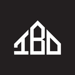 IBO letter logo design on Black background. IBO creative initials letter logo concept. IBO letter design. 