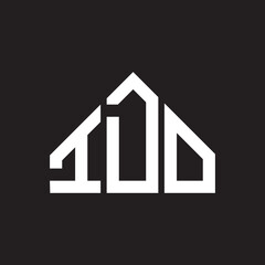 IDO letter logo design on Black background. IDO creative initials letter logo concept. IDO letter design. 