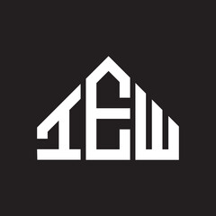 IEW letter logo design on Black background. IEW creative initials letter logo concept. IEW letter design. 
