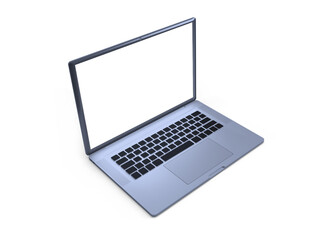 Laptop Computer 3D Illustration Mockup Scene