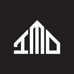 IMO letter logo design on Black background. IMO creative initials letter logo concept. IMO letter design. 