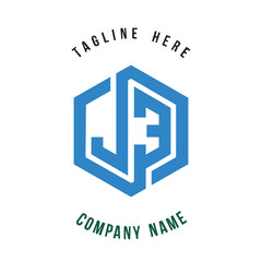 J3 lettering logo is simple, easy to understand and authoritative