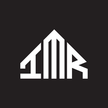 IMR letter logo design on Black background. IMR creative initials letter logo concept. IMR letter design. 