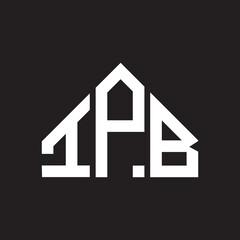 IPB letter logo design on Black background. IPB creative initials letter logo concept. IPB letter design. 