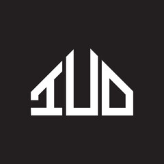 IUO letter logo design on Black background. IUO creative initials letter logo concept. IUO letter design. 
