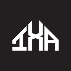 IXA letter logo design on Black background. IXA creative initials letter logo concept. IXA letter design. 
