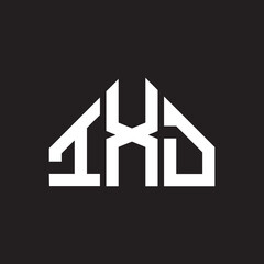 IXD letter logo design on Black background. IXD creative initials letter logo concept. IXD letter design. 

