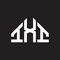 IXI letter logo design on Black background. IXI creative initials letter logo concept. IXI letter design. 
