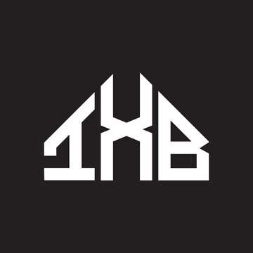 IXB letter logo design on Black background. IXB creative initials letter logo concept. IXB letter design. 
