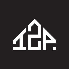 IZP letter logo design on black background. IZP creative initials letter logo concept. IZP letter design. 
