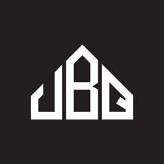 JBQ letter logo design on black background. JBQ creative initials letter logo concept. JBQ letter design. 