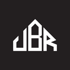 JBR letter logo design on black background. JBR creative initials letter logo concept. JBR letter design. 