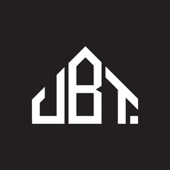 JBT letter logo design on black background. JBT creative initials letter logo concept. JBT letter design. 