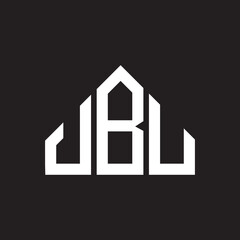 JBU letter logo design on black background. JBU creative initials letter logo concept. JBU letter design. 