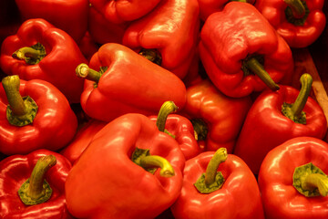red bell pepper pictures Many exotic flavors in the natural products market.