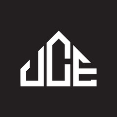 JCE letter logo design on black background. JCE creative initials letter logo concept. JCE letter design. 