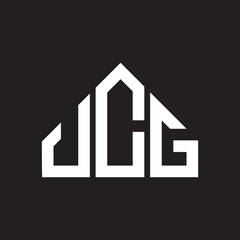 JCG letter logo design on black background. JCG creative initials letter logo concept. JCG letter design. 