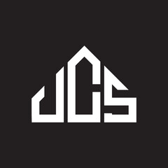 JCS letter logo design on black background. JCS creative initials letter logo concept. JCS letter design. 