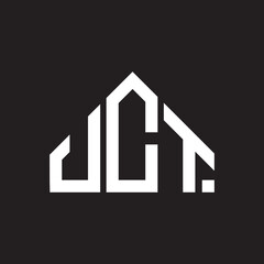 JCT letter logo design on black background. JCT creative initials letter logo concept. JCT letter design. 