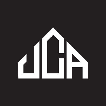 JCA letter logo design on black background. JCA creative initials letter logo concept. JCA letter design. 
