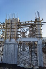 building construction structure cement irons development